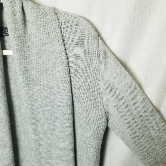 POL Cardigan‎ Gray Chunky Cozy Knit open Front oversized size Medium some piling - Picture 12 of 12